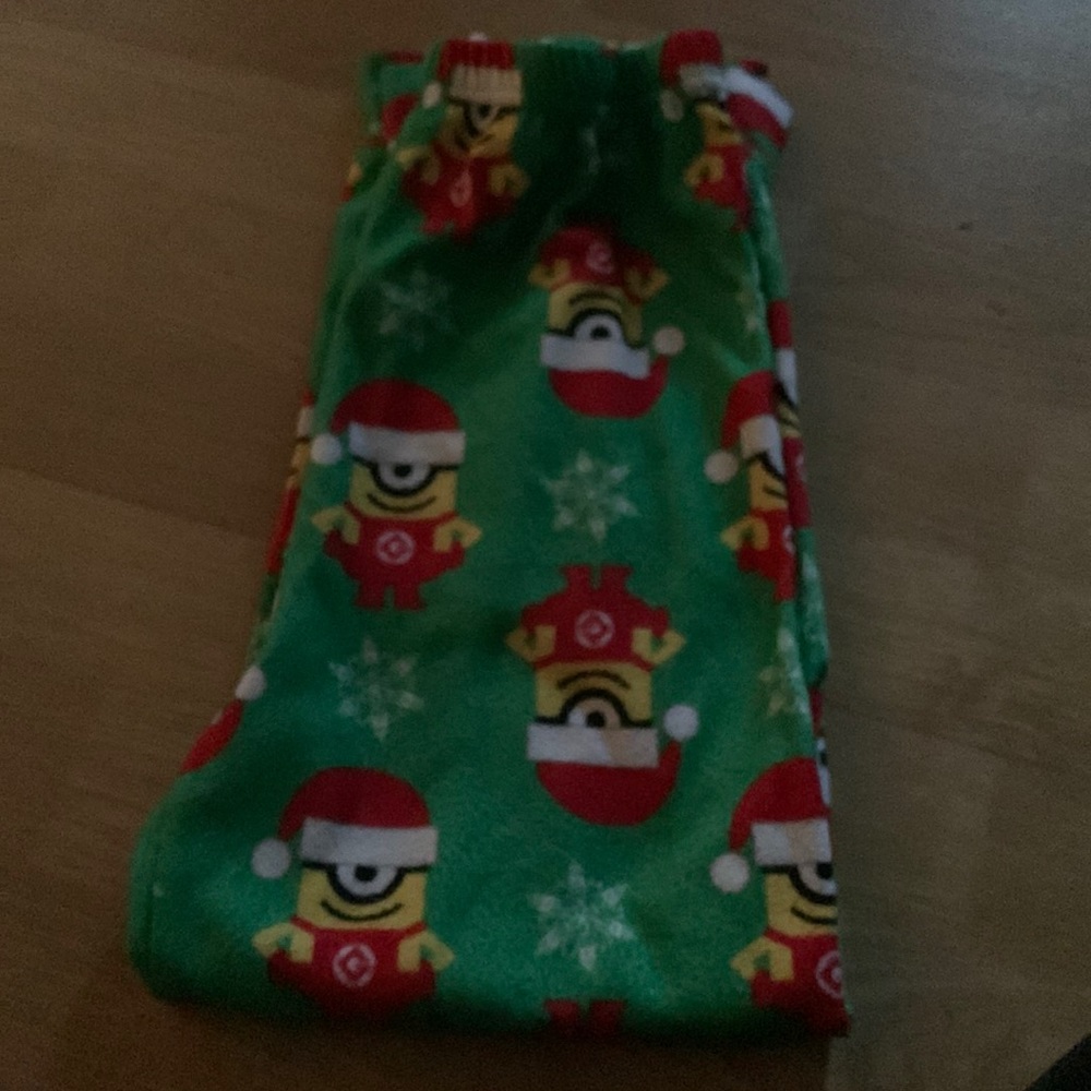 Christmas minions boys fleece cozy pajama pants